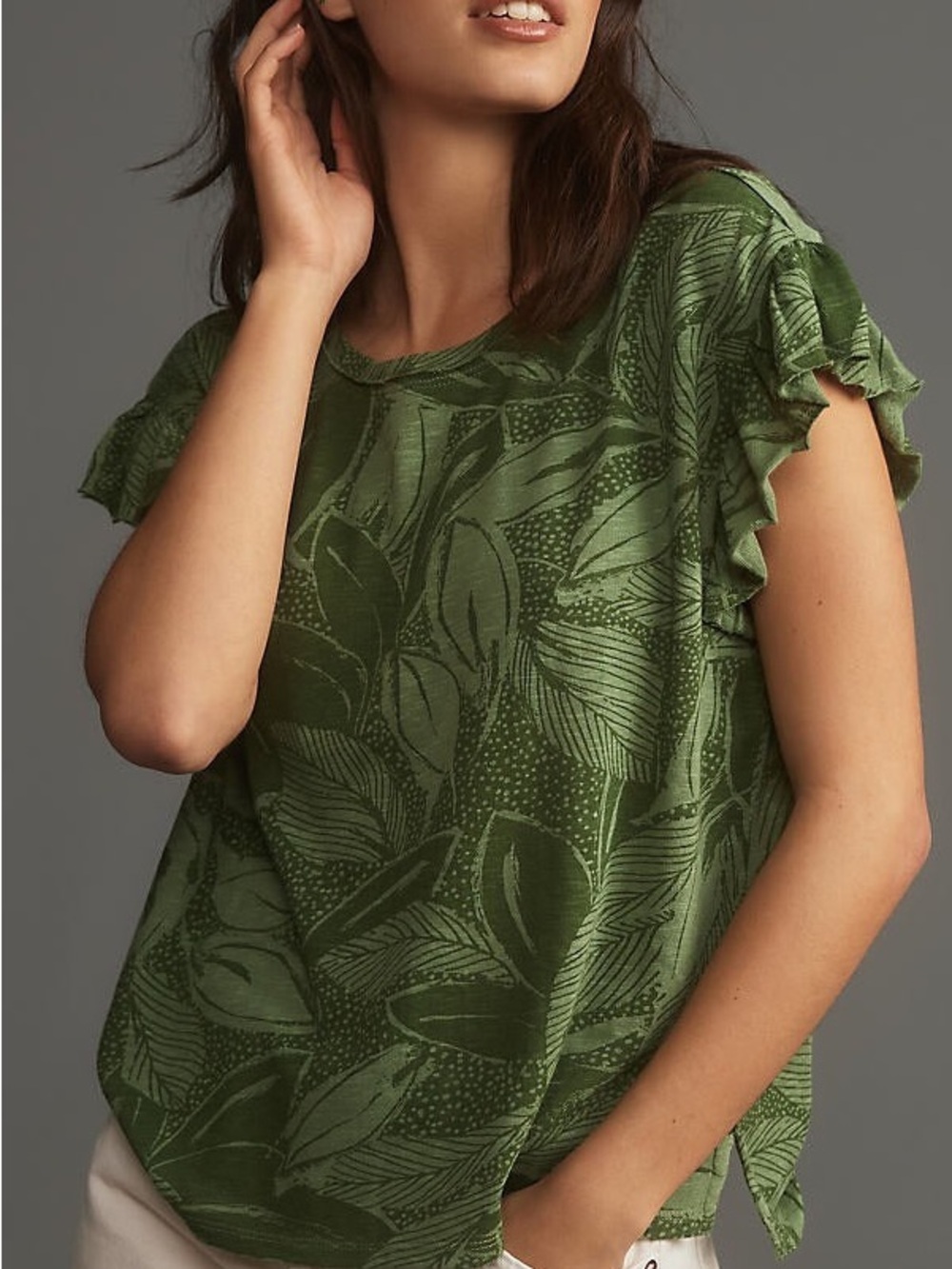 Nwot Heritage ruffle tee tunic top